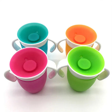 Spillfri babydrickmugg 360° – Självständig dryck utan spill | Säker & BPA-fri More For Mini