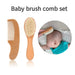 Baby Kam & Borste Set Bokträ – Mild Hårvård | 2-delar More For Mini