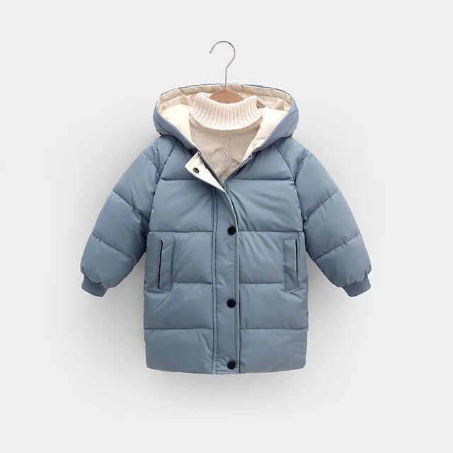 Parka Jas - Tuni Unisex, Zwart/Roze/Blauw/Wit, Polyester, Maat 0-9 Jaar-More For Mini