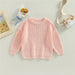 Gebreide Trui - Amba Unisex, Wit/Zwart/Blauw/Roze/Groen/Grijs/Bruin, Katoen, Maat 0-6 jaar-More For Mini
