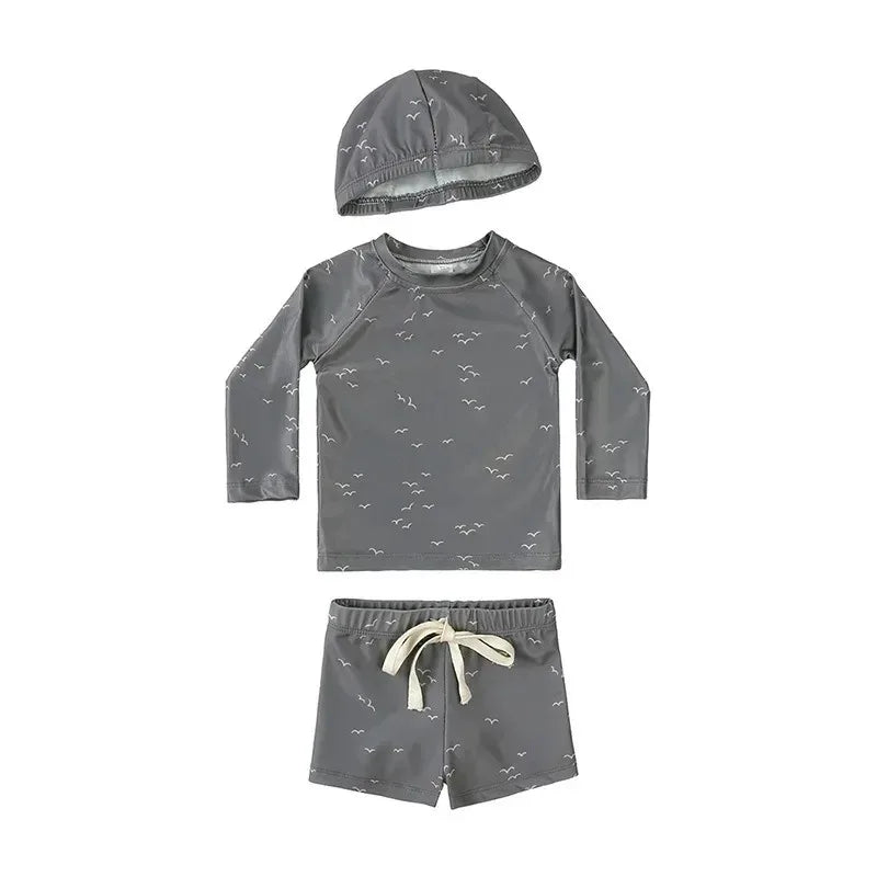 Baby Pojkar UV Simset med Hatt – UPF 50+ | 9M-7 år More For Mini