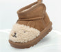 Enkellaars met Cartoon – Nico Unisex, Bruin/Zwart, Suède, Maat 18-39-More For Mini
