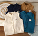 Gilet met Embleem – Woef Unisex, Bruin/Blauw/Roze/Wit, Fleece, Maat 1-5 Jaar-More For Mini