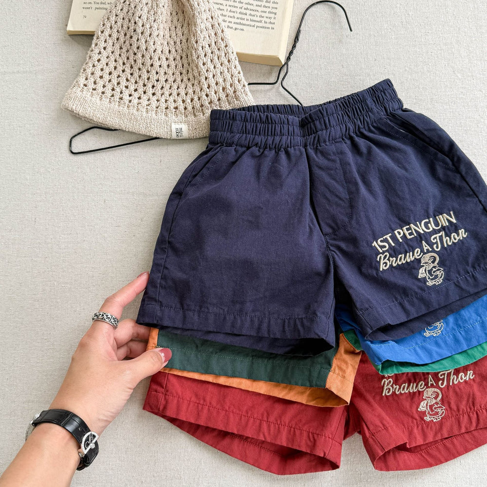 Sommarshorts i bomull för barn – Braveton unisexshorts för pojkar och flickor (0-6 år) – Andningsbara och elastiska More For Mini