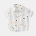 Holiday Button-Up Skjorta för Barn – Somrig bomullsskjorta med lekfulla tryck | Storlek 2–6 år MoreForMini