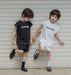 Summer Vibes Småbarnsset – Mjuk Sommaroutfit i Bomull | Unisex | Svart & Vitt | Storlek 0–3 år | Little Nomad MoreForMini