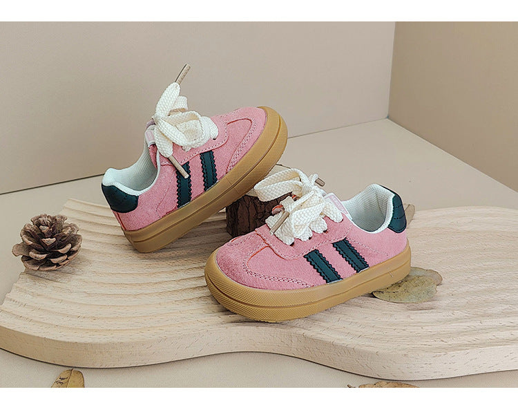 Sneaker med Skosnören – TinyStride Unisex, Gul/Rosa/Grön, Storlek 0–3 År More For Mini