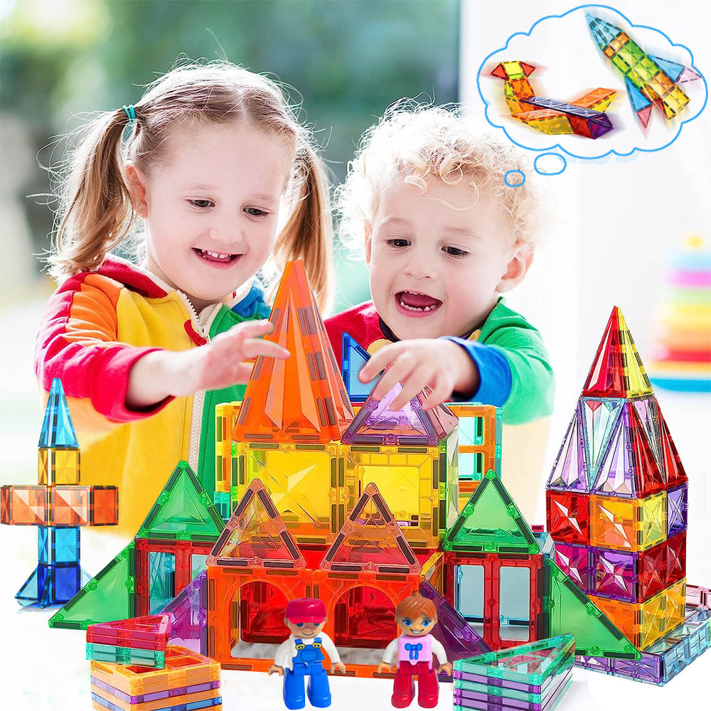 Magnetiska Byggblock - MagnaBrix Creatix, DIY, Pedagogisk Leksak, 1+ år More For Mini