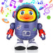 Astronaut Eend - Educatief Speelgoed Baby, Geel/Blauw, BPA-vrij, 6+ Maanden-More For Mini