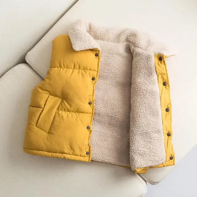 Bodywarmer - Preto Unisex, Geel/Wit/Groen/Zwart, Katoen, Maat 1-8 Jaar-More For Mini