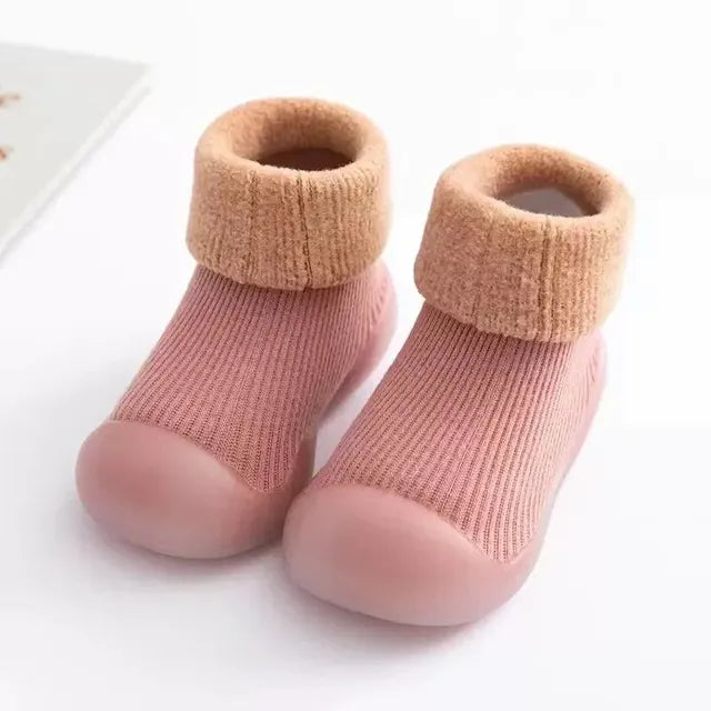 Schoen met Anti-Slip - Libre Unisex, Zwart/Blauw/Bruin/Geel/Groen/Roze, Katoen, Maat 18-27-More For Mini