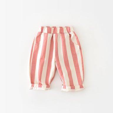 Randig Byxa – LittleLoom Unisex, Rosa, Bomull, Storlek 0–3 År More For Mini
