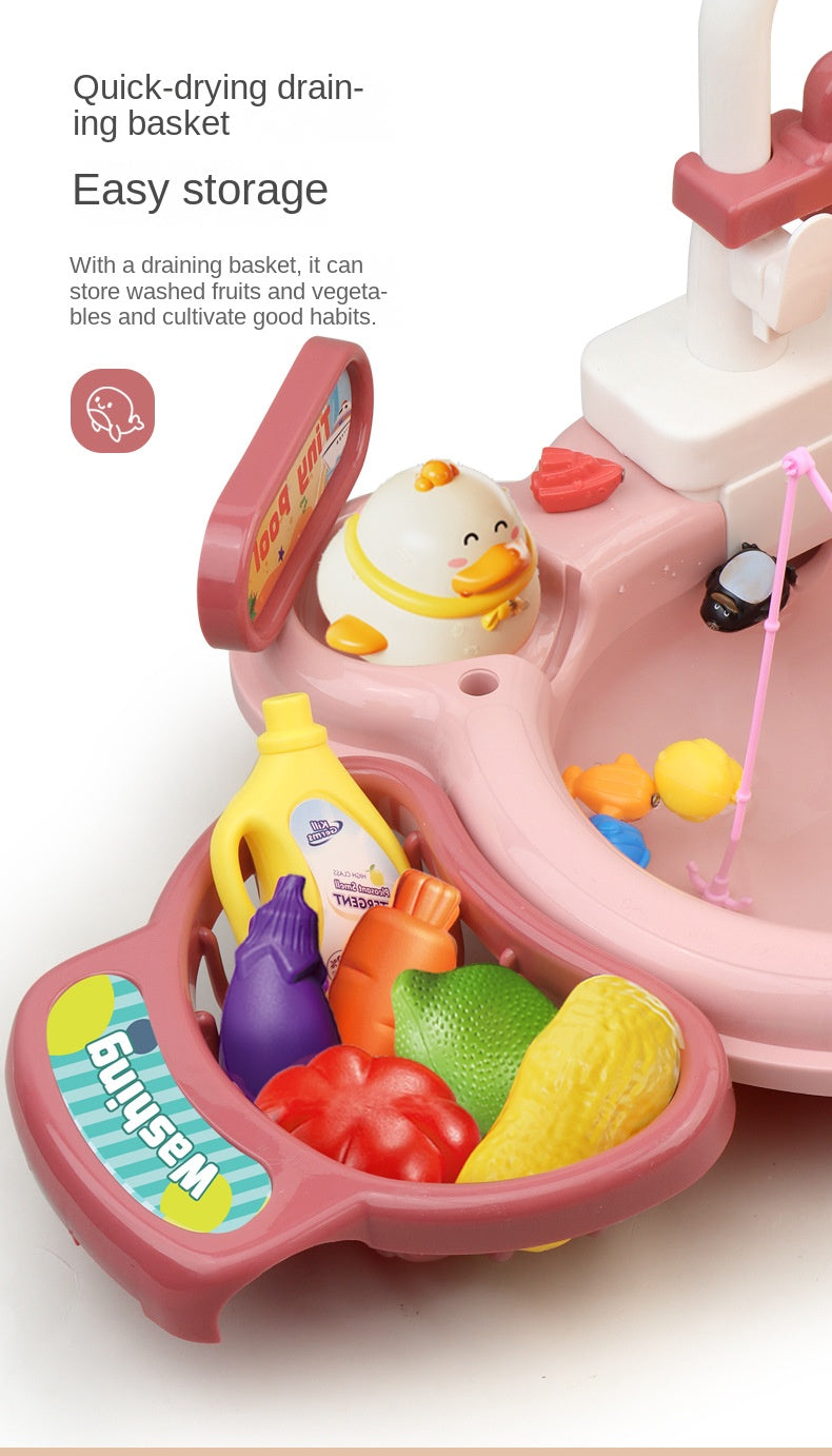 MiniMondo WaterPlay Lekbord – Interaktivt Vattenleksak & Litet Kök – Rollek för Barn 2–6 År – Med Metspö & Tillbehör More For Mini