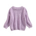 Gebreide Trui - Amba Unisex, Wit/Zwart/Blauw/Roze/Groen/Grijs/Bruin, Katoen, Maat 0-6 jaar-More For Mini