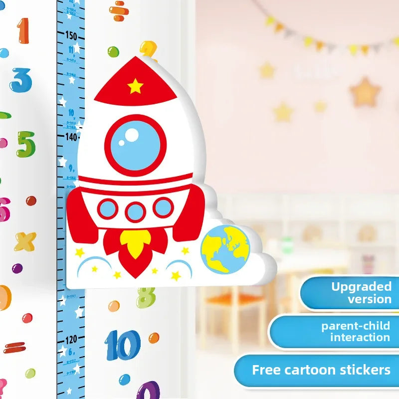 Magnetische Lengtemeter Kind – Educatieve Muursticker om Groei te Volgen | Kinderkamer Decoratie More For Mini