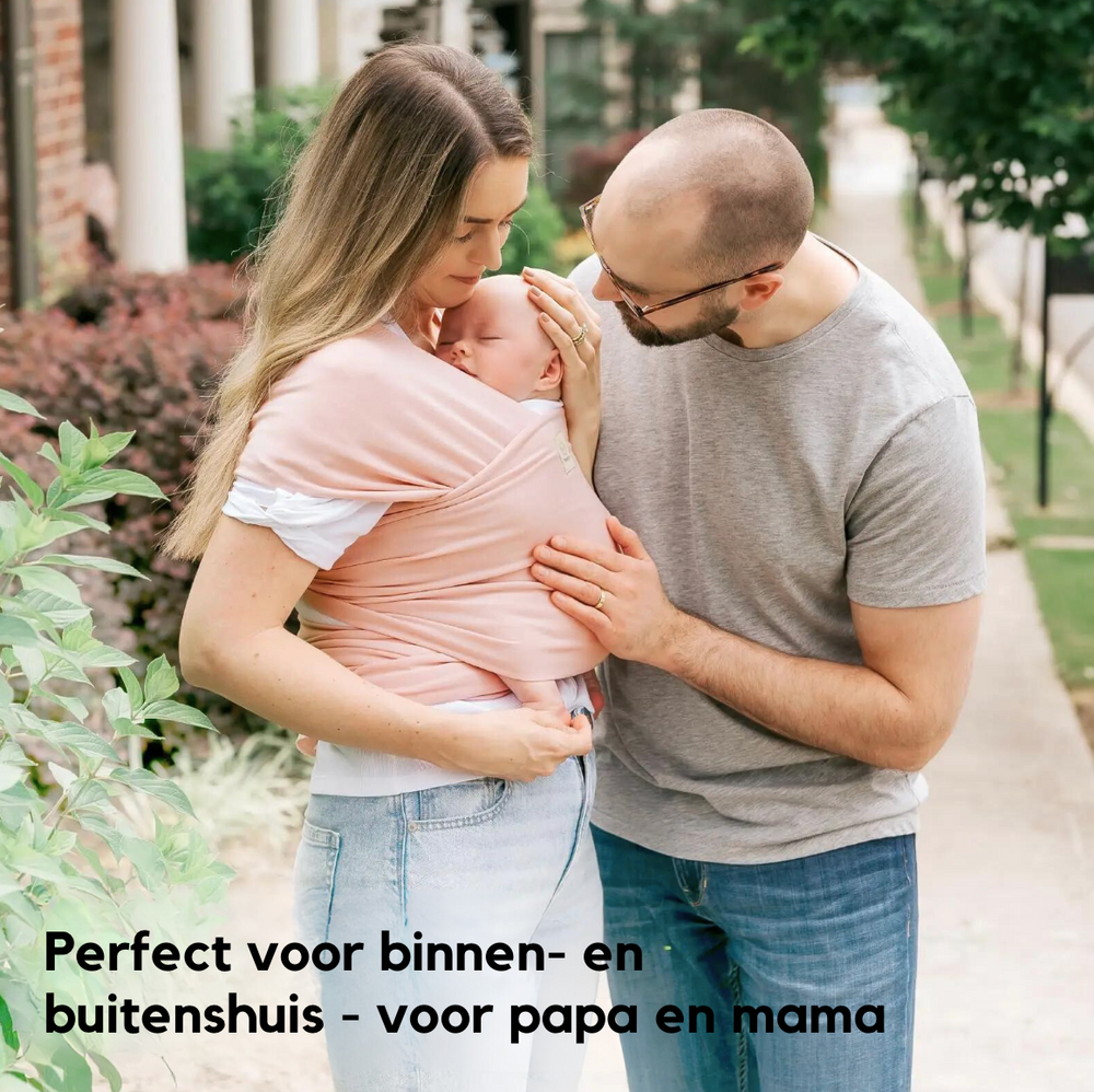 ComfortCarry Baby Draagdoek – Ergonomische Draagdoek met Rugondersteuning en Flexibele Draagposities More For Mini