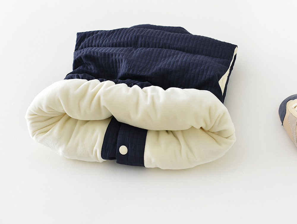 Bodywarmer - Malabo Unisex, Blauw/Groen, Katoen, Maat 0-4 Jaar-More For Mini