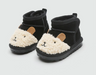 Enkellaars met Cartoon – Nico Unisex, Bruin/Zwart, Suède, Maat 18-39-More For Mini