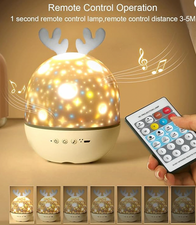Rustgevende Sterren Nachtlamp voor Baby's Peuters Kleuters Kinderen – Slaaplamp met Projector voor een Diepe Nachtrust More For Mini