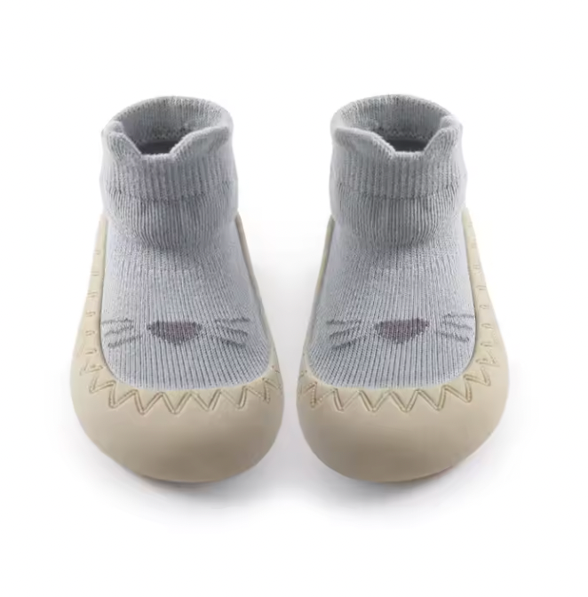 Första Steg Babyskor – Little Paws Unisex, Halksäker Sula, Rosa/Blå/Beige/Brun, Storlek 0–3 År More For Mini