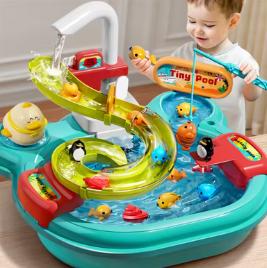 MiniMondo WaterPlay Lekbord – Interaktivt Vattenleksak & Litet Kök – Rollek för Barn 2–6 År – Med Metspö & Tillbehör More For Mini