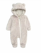 Varm teddyoverall för baby 0–1,5 år – Brun vinterdräkt med huva och öron | SnugNest More For Mini
