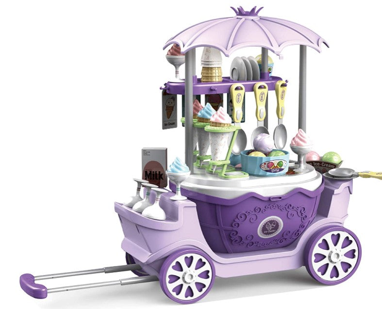 Glassvagn Leksaksvagn för Barn – 69 Tillbehör för Kreativt Rollspel och Fantasi More For Mini