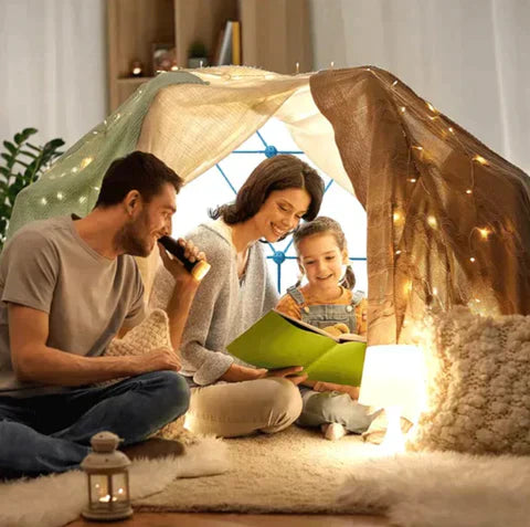 Byggsats för Barn för Fort och Tält – Kreativ Leksak för Inomhus & Utomhus | Från 4 år More For Mini