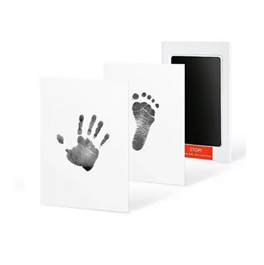 Inktvrije Hand- en Voetafdrukken Set voor Baby’s – Herinneringen zonder Rommel, Zwart/Blauw/Roze/Rood More For Mini
