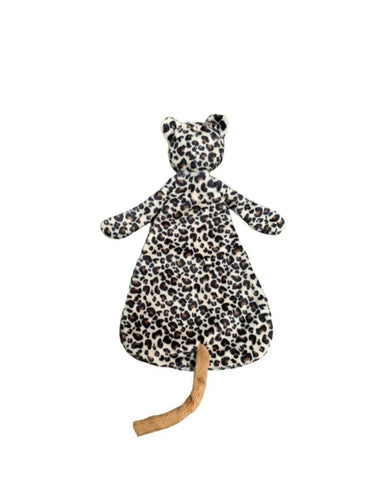 Mjuk snuttefilt med napphållare – CuddleLoop Leopard | För bebisar från 0 månader More For Mini
