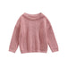 Gebreide Trui - Amba Unisex, Wit/Zwart/Blauw/Roze/Groen/Grijs/Bruin, Katoen, Maat 0-6 jaar-More For Mini