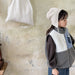 Bodywarmer van Fleece - Cozypocket Gilet Unisex, Blauw/Grijs, Katoen, Maat 0-6 Jaar-More For Mini