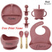 Personifierad Baby Matset med Namn – BPA-fri Silikon | 8-delar More For Mini
