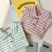 OWA Polo Stripe Unisex Barntröja 0–6 år | Randig pikétröja – Bomull More For Mini