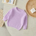 Gebreide Trui - Amba Unisex, Wit/Zwart/Blauw/Roze/Groen/Grijs/Bruin, Katoen, Maat 0-6 jaar-More For Mini