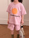 SunPop Sommarset för barn – Unisex tröja och shorts med soltryck | Bonbini Kids | Storlek 0–9 år More For Mini