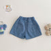Kort Jeansbyxa med Resår och Dinosaurietryck – Baby, Småbarn, Förskolebarn, Ljusblå, Bomull/Denim, Storlek 0–5 år More For Mini
