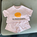 SunPop Sommarset för barn – Unisex tröja och shorts med soltryck | Bonbini Kids | Storlek 0–9 år More For Mini