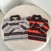 Pikétröja med ränder – LuckyStripe Unisex, Brun/Grå, Bomull, Storlek 0–8 år More For Mini