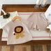 Våffeltygsset T-shirt & Shorts med Lejon – Little Roar Baby Småbarn, Brun/Beige, Bomull, Storlek 0–3 år More For Mini