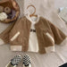 Jas met Ribbels – Monro Unisex, Beige/Khaki Katoen, Maat 1-8 Jaar-More For Mini