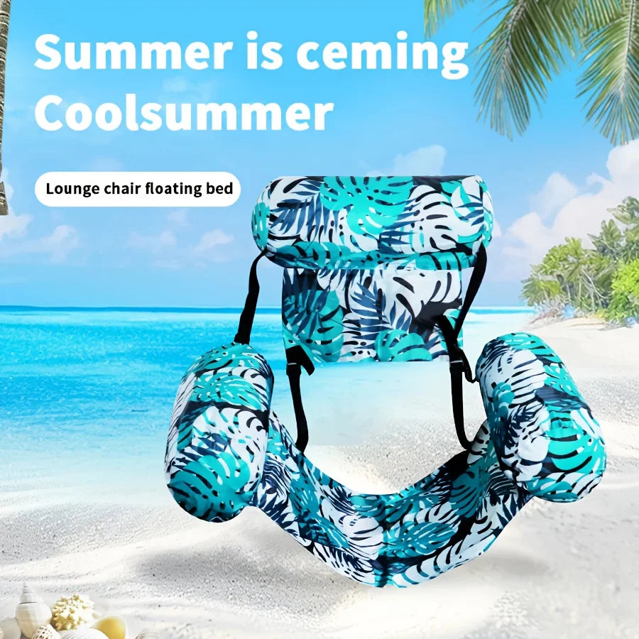 Uppblåsbar Flytande Badstol – Pool Lounge Chair för Pool & Strand Lilla Lycka