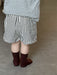 Nautino Polo & Randiga Shorts Set – Sommaroutfit Barn 0–3 år – Grå Polotröja + Randiga Shorts – Bekväm & Unisex MoreForMini