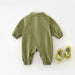 Jumpsuit – Kroko Äventyr Unisex, Grön, Bomull, Storlek 0–2 År More For Mini