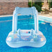 Baby Simring med Baldakin – Uppblåsbar Float med Soltak More For Mini