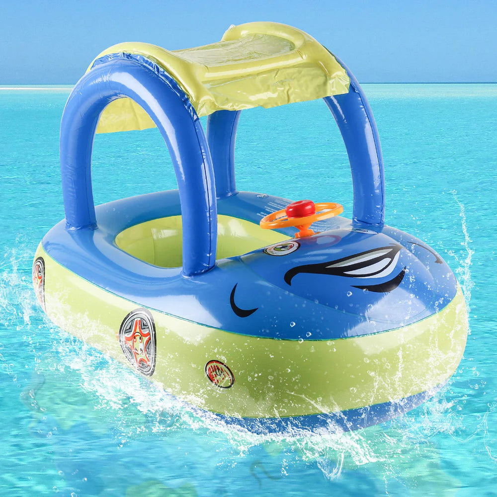 Baby Simring med Baldakin – Bil Float för Småbarn | Säker & Lekfull More For Mini