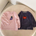 Långärmad tröja med 3D – Fruity Friends Unisex, Rosa/Grå, Bomull, Storlek 0–8 år More For Mini