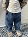 Relaxed Fit Jeans - Unisex, Blauw/Zwart/Abrikoos, Katoen, Denim, 0-5 Jaar-More For Mini