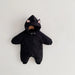Jumpsuit/Overall Jas met Capuchon - Kat Baby, Beige/Zwart, Polyester, Maat 0-2 Jaar-More For Mini