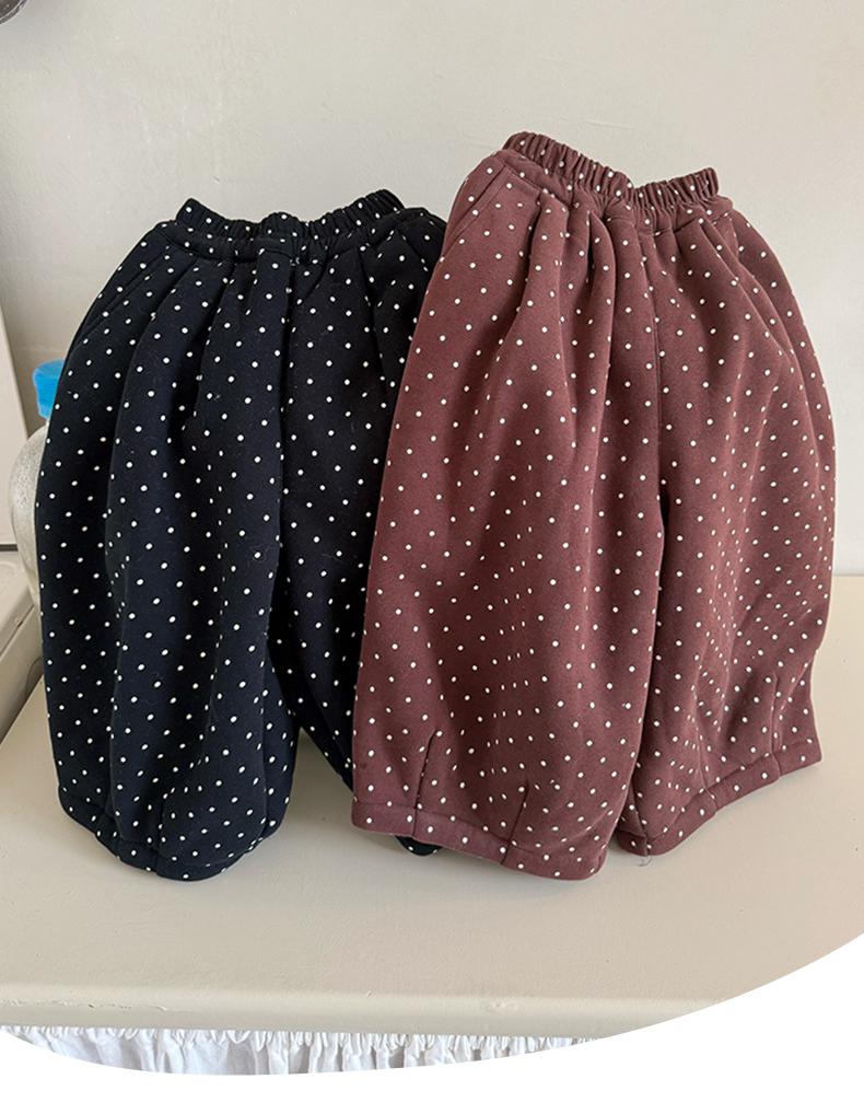 Byxa med Prickar – Dotty Daze Flickor, Brun/Svart, Bomull, Storlek 1–8 år More For Mini